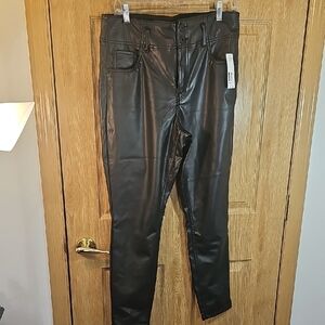 No Boundaries Glossy Black Skinny Jeans